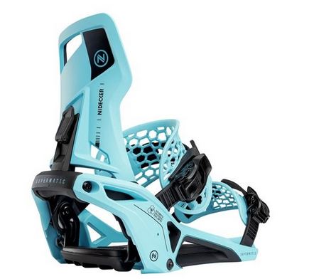 NIDECKER SUPERMATIC SNOWBOARD BINDINGEN Escape cyan 